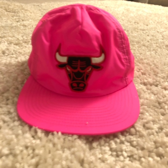 pink bulls hat